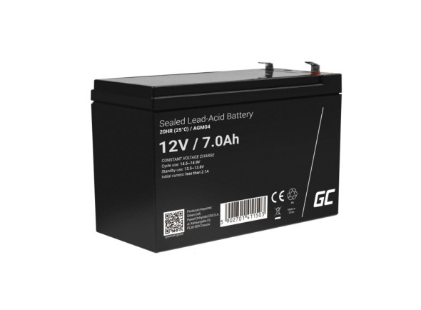 Green Cell Bateria Chumbo Gel AGM 12V 7A Green Cell Bateria Chumbo Gel AGM 12V 7A